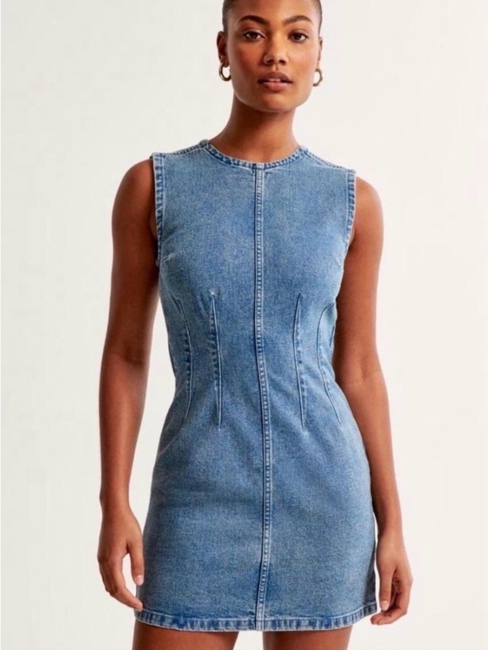 Abercrombie & Fitch Denim Mini Dress | Sleeveless | Size SP